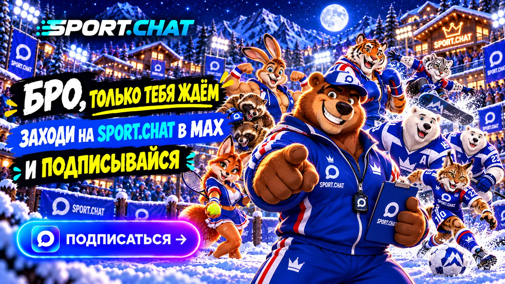 Подписаться на SPORT.CHAT в MAX