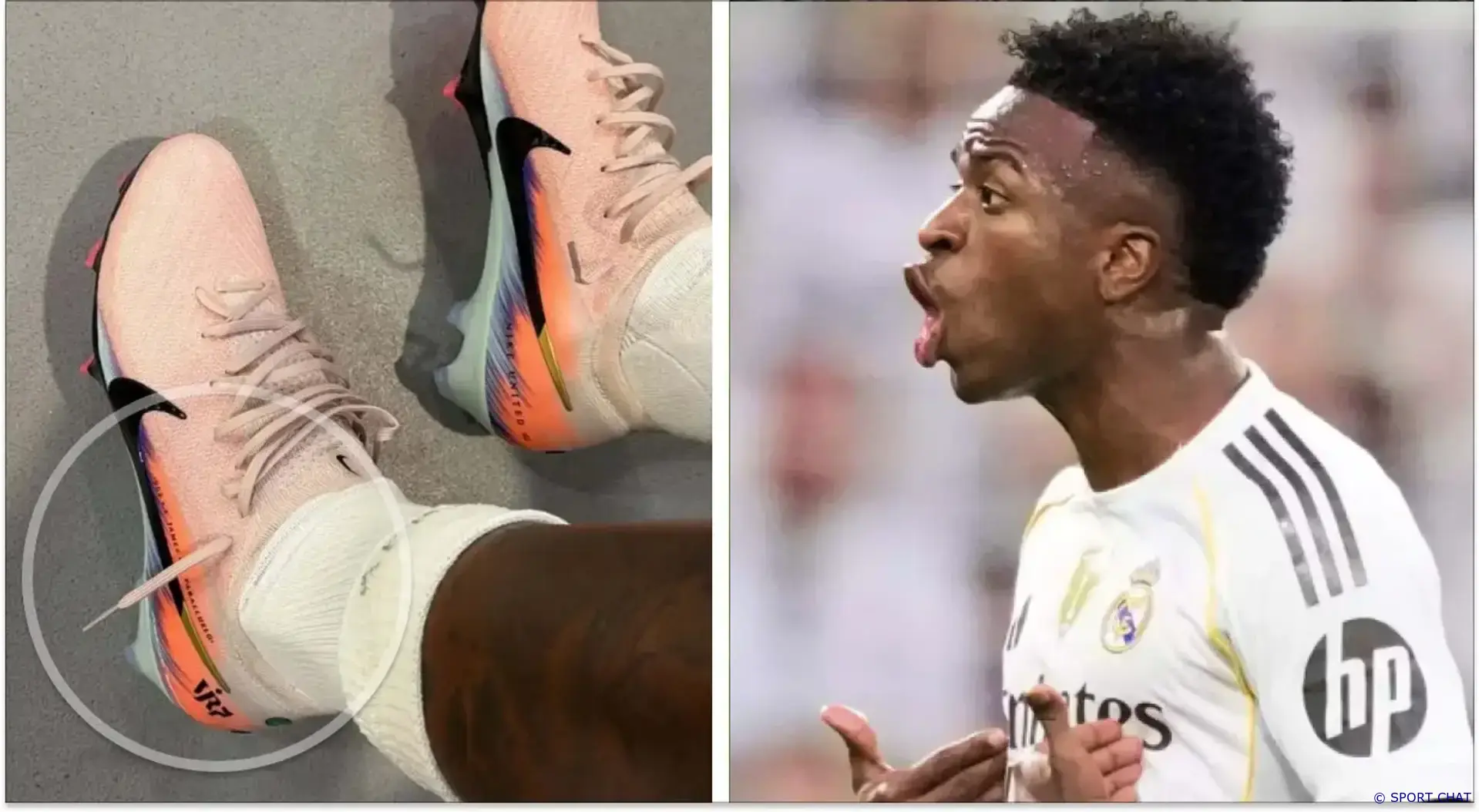 Винисиус Жуниор выйдет на поле в бутсах с именем игрока «Барселоны»