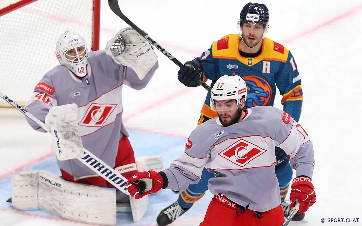 🏒 «Драконы» вырвали победу у «Спартака» по буллитам — 4:3