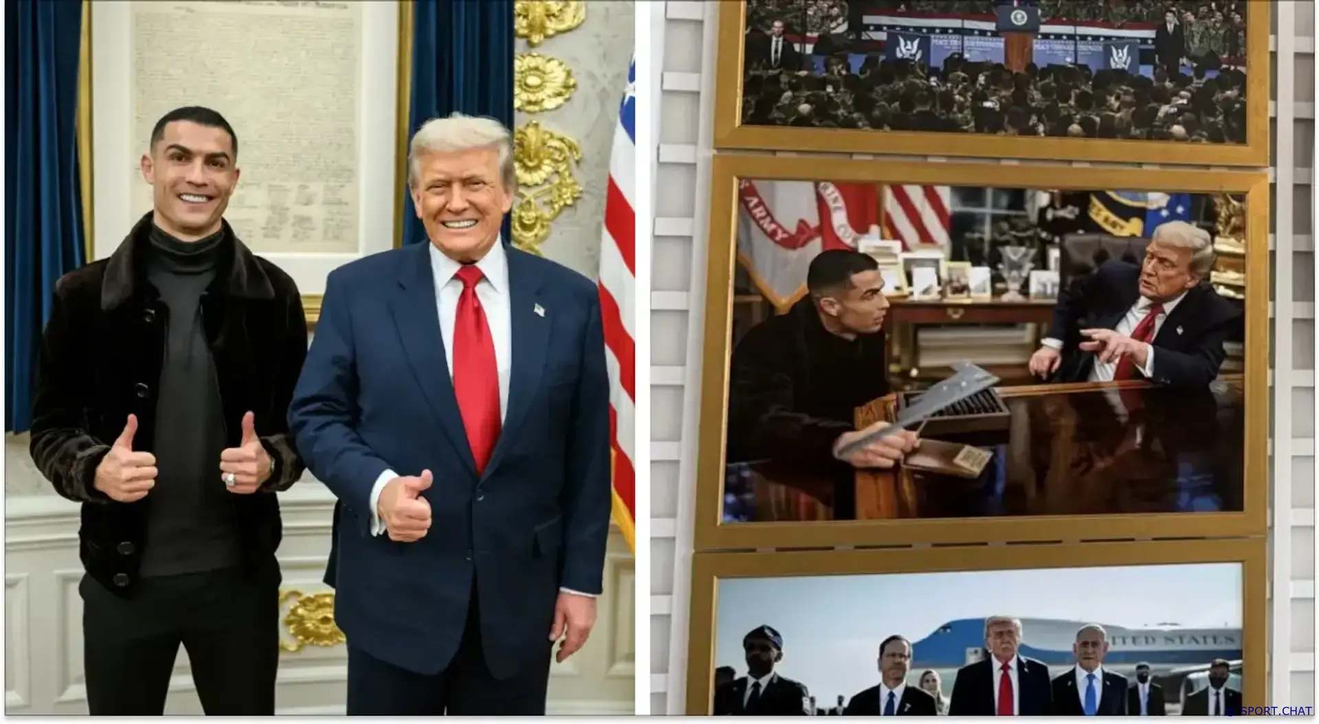 Фото Криштиану Роналду с Дональдом Трампом появилось в Белом доме