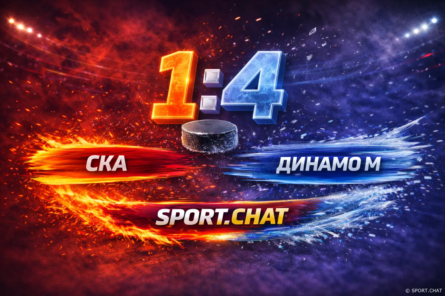 КХЛ: «Динамо» Москва разгромило СКА на выезде — 4:1 🔥