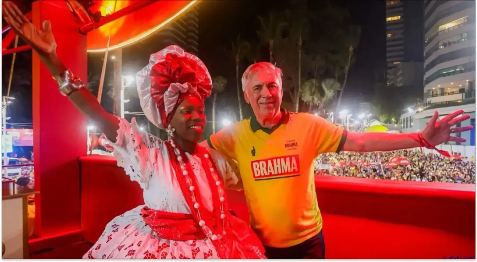 Карло Анчелотти заметили на карнавале в Салвадоре — редкие кадры появились в сети