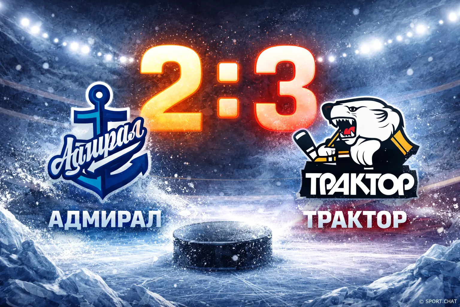 Адмирал — Трактор 2:3. Челябинцы выстояли во Владивостоке и удержали победу