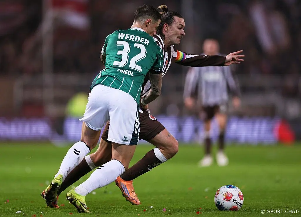 «Санкт-Паули» вырвал победу дома — 2:1 над «Вердером»!