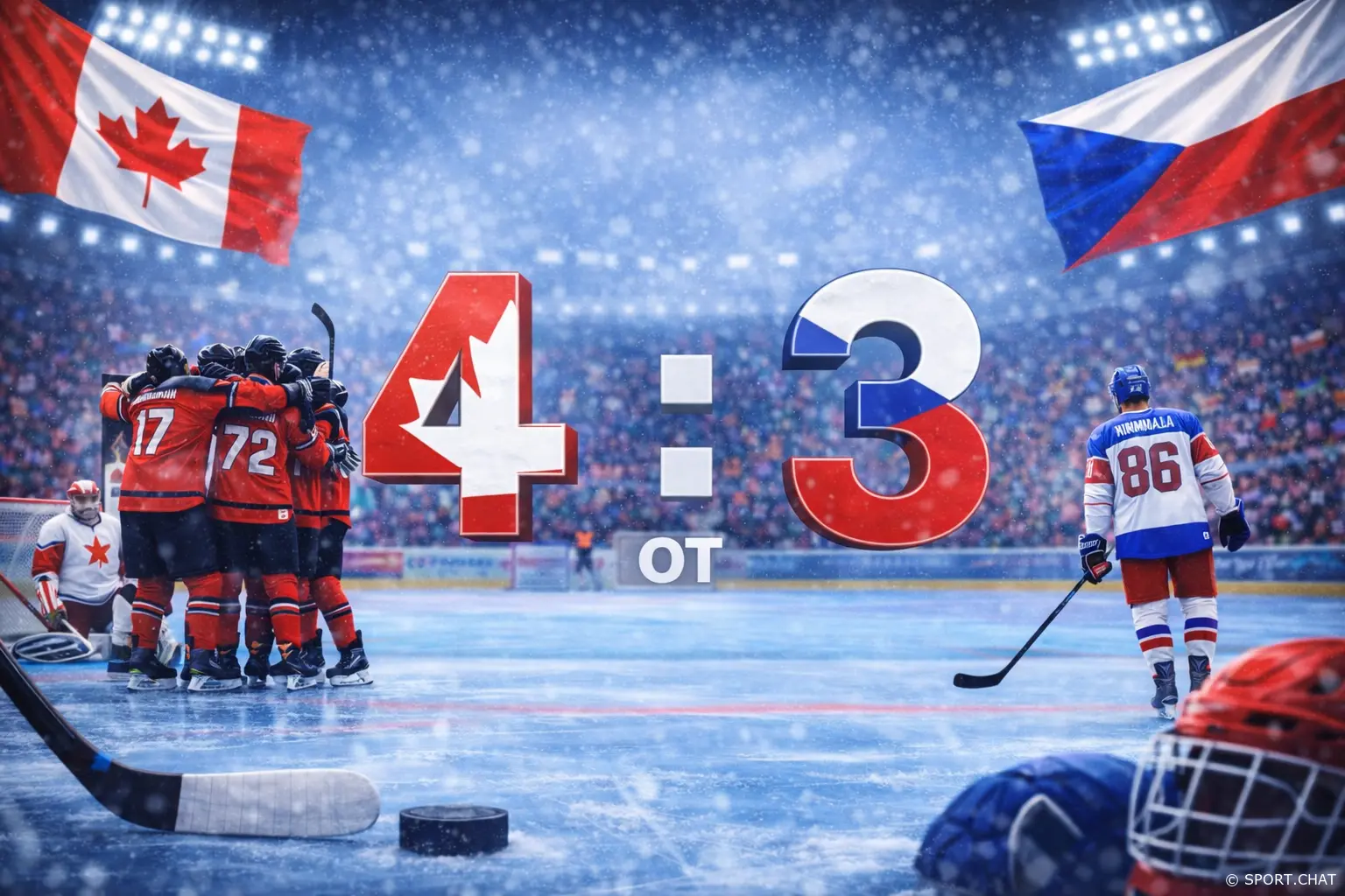 Канада — Чехия 4:3 ОТ: Марнер принёс победу «кленовым» в драматичном четвертьфинале Олимпиады