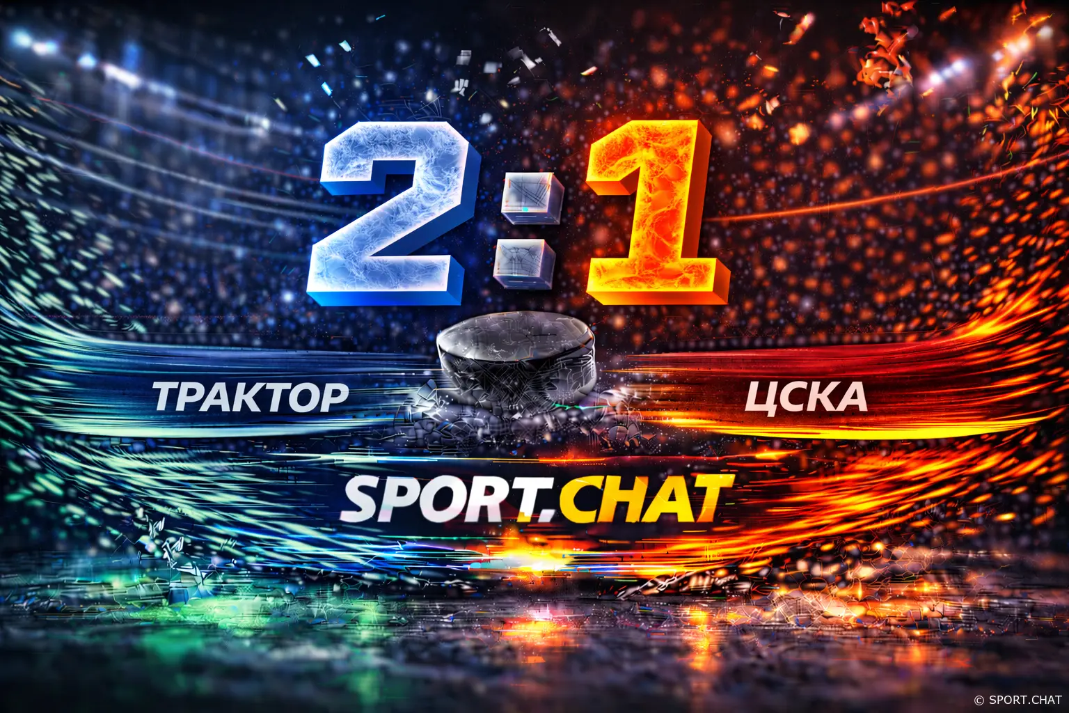 Трактор дома обыграл СКА (2:1) в упорном матче КХЛ