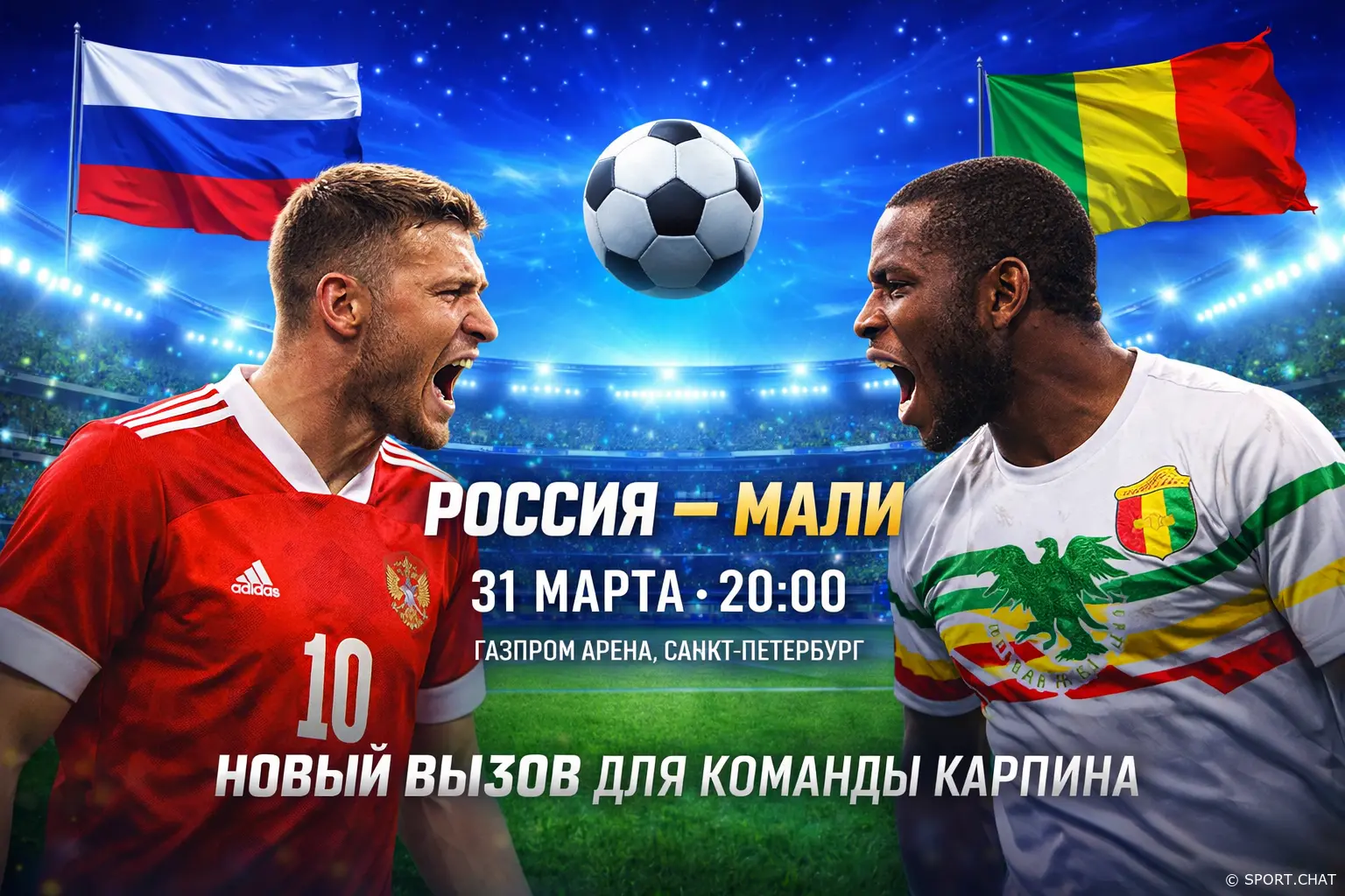 Россия — Мали: сегодня новый вызов для команды Карпина и старт истории противостояния