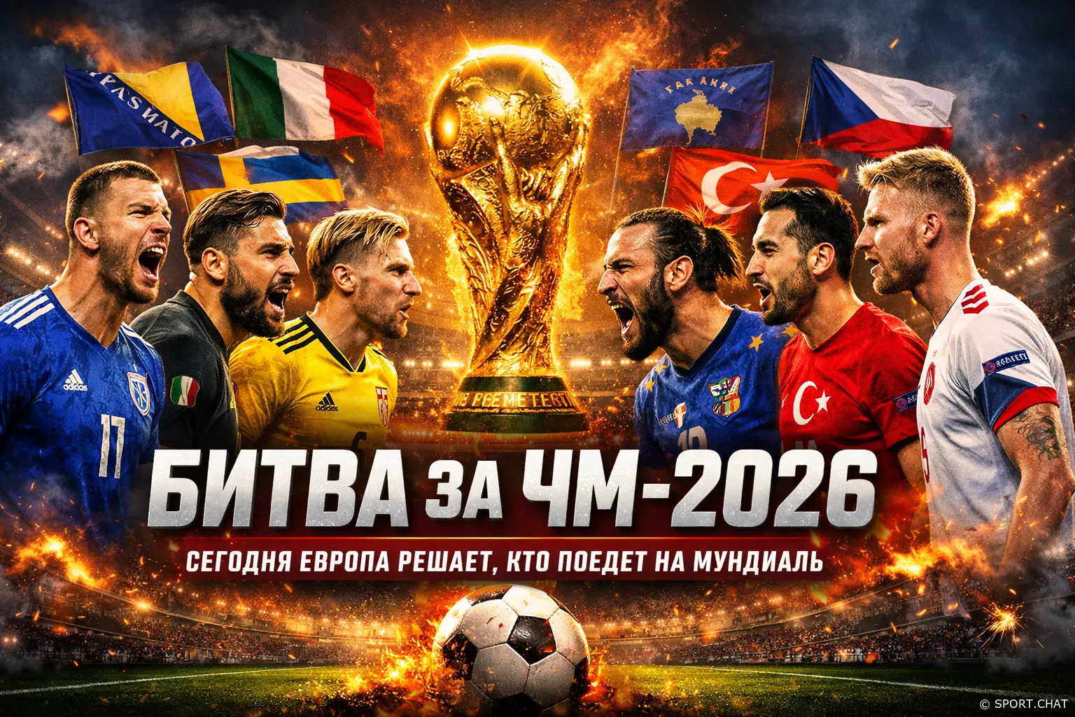 Всё или ничего: решающие матчи за выход на чемпионат мира уже сегодня