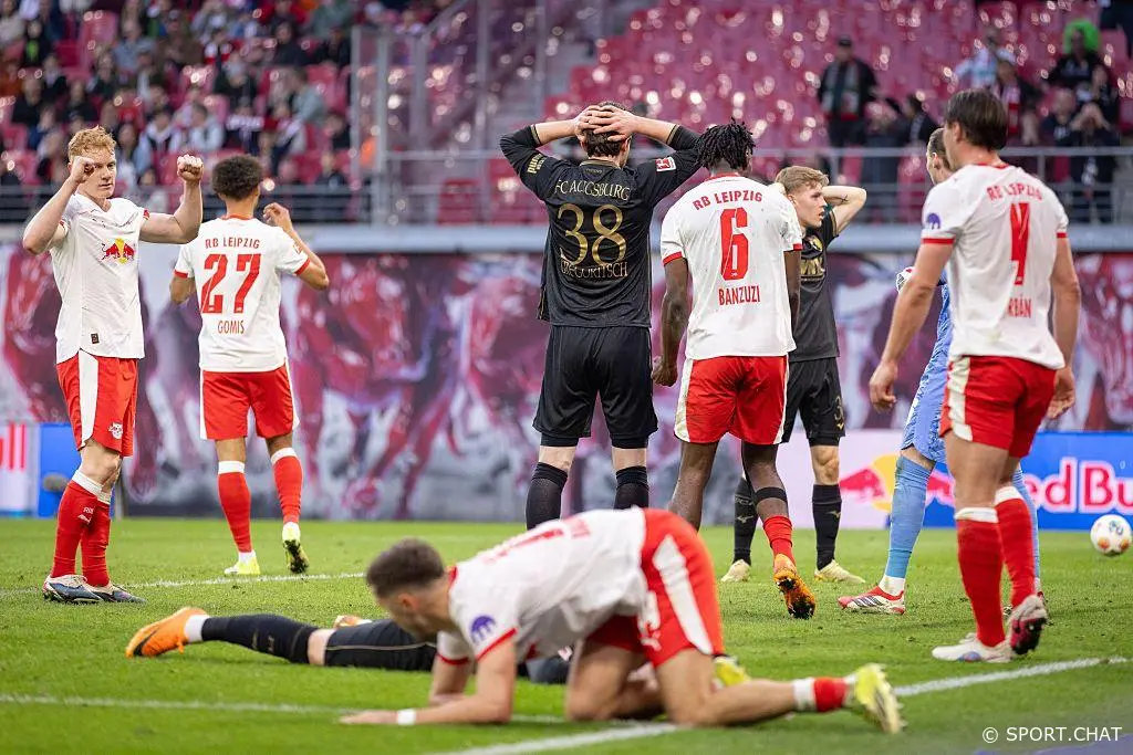 4  «РБ Лейпциг» вырвал победу у «Аугсбурга» на последних минутах — 2:1