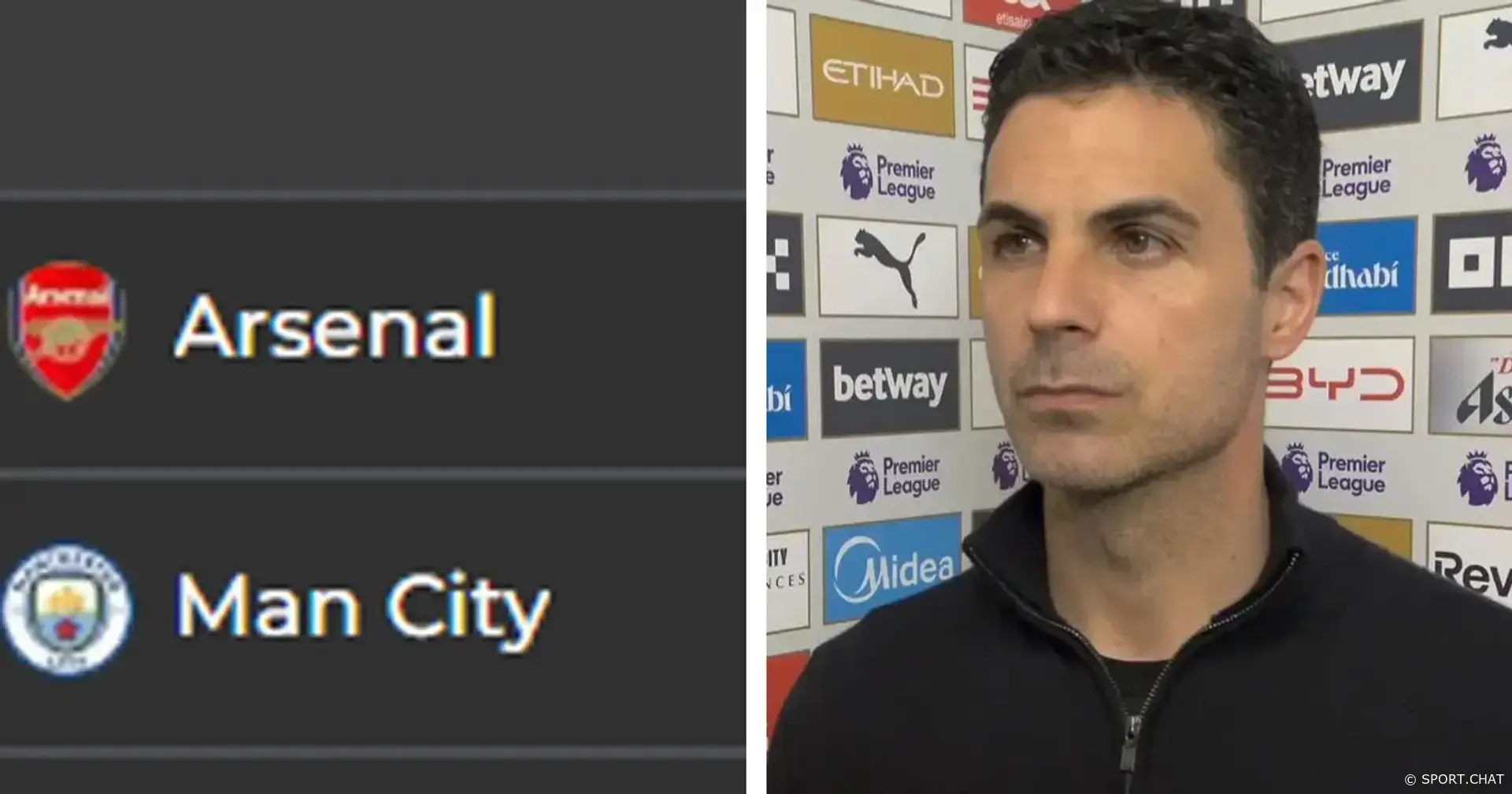 Артета после поражения от «Ман Сити»: «Мы были не хуже, борьба за титул продолжается»