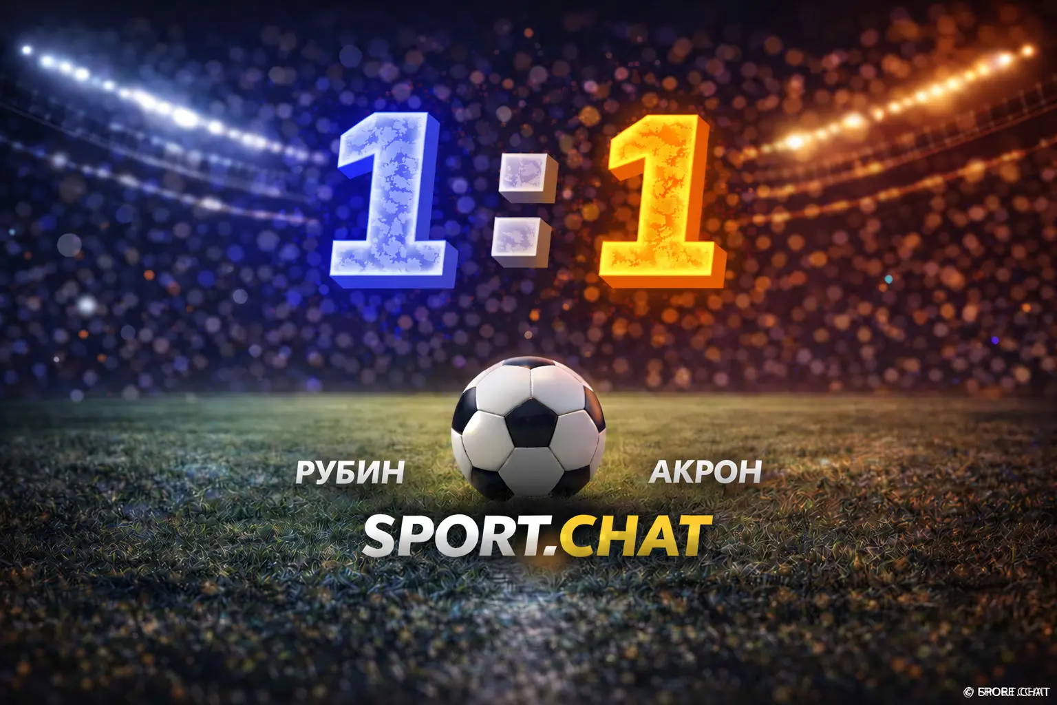 Рубин — Акрон 1:1: гости спаслись после пропущенного, несмотря на удаление