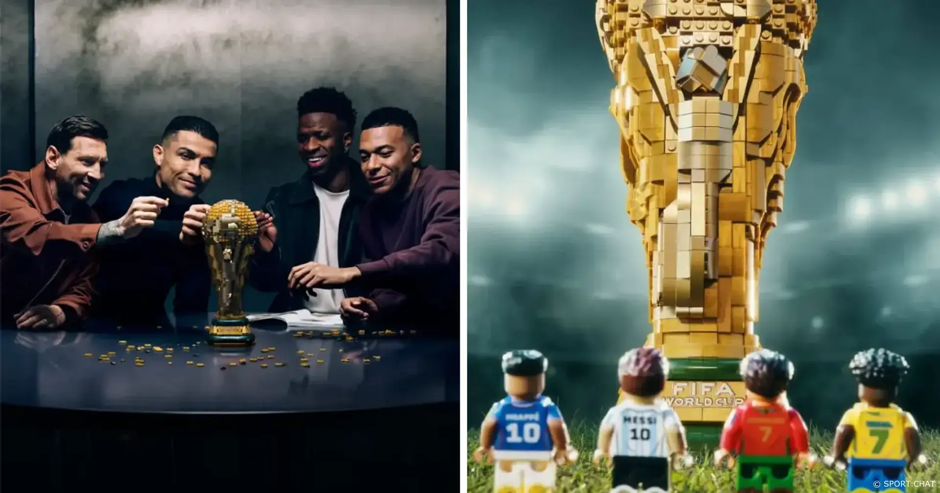 Месси, Роналду, Мбаппе и Винисиус стали героями новых наборов LEGO к ЧМ-2026