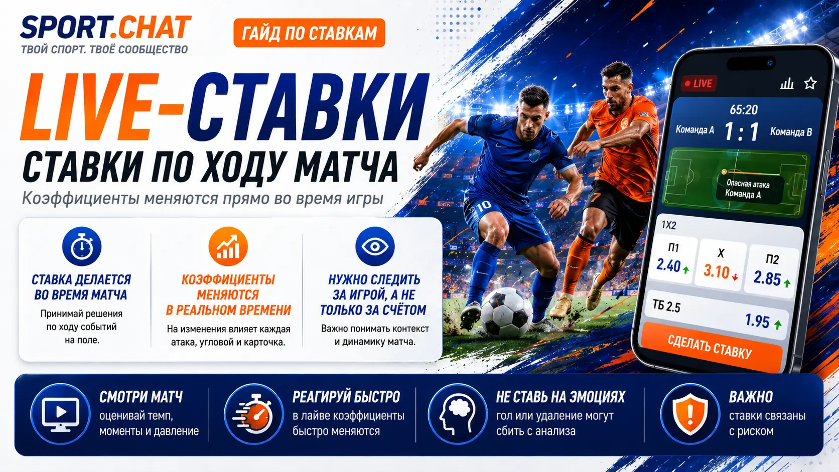 Live-ставки: что значит ставка по ходу матча простыми словами