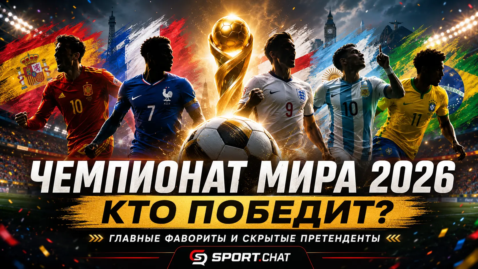 Чемпионат мира по футболу 2026: Кто победит? Какие шансы у фаворитов и кого нельзя списывать со счетов