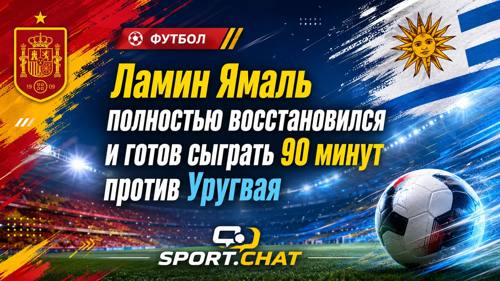 Ламин Ямаль полностью восстановился и готов сыграть 90 минут против Уругвая