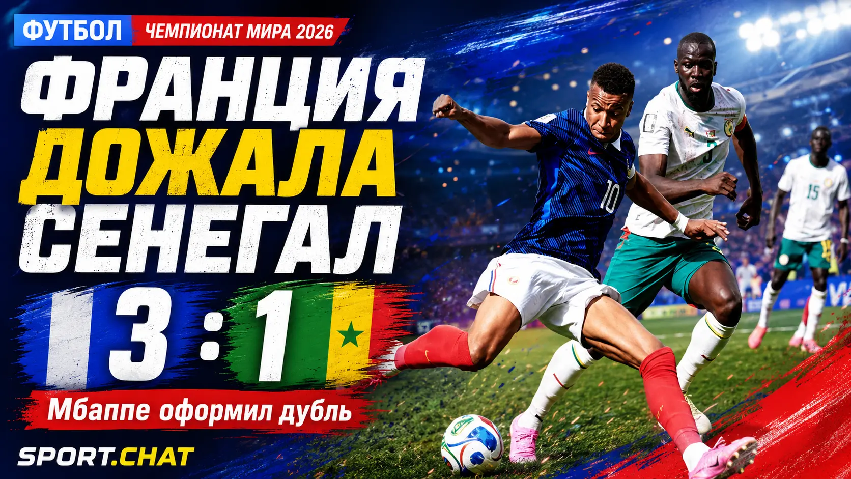 Франция дожала Сенегал после перерыва и начала ЧМ-2026 с победы 3:1