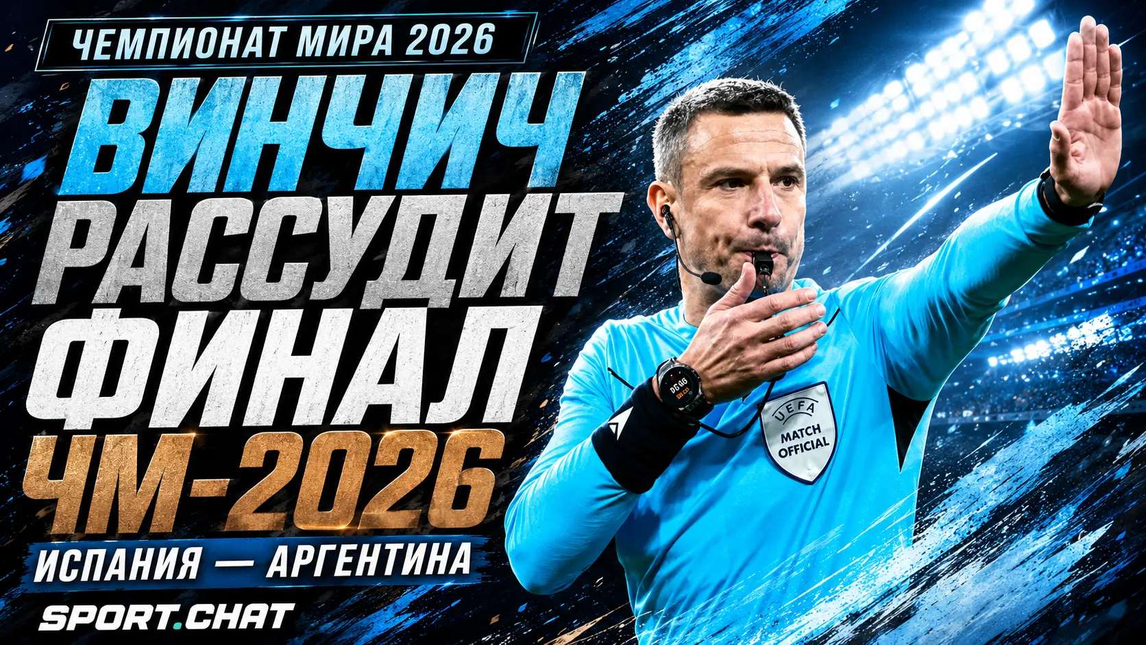Славко Винчич назначен главным арбитром финала ЧМ-2026 Испания — Аргентина