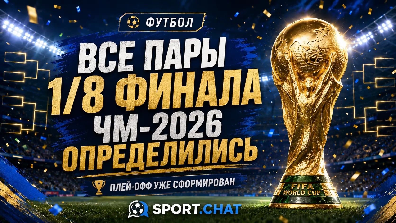Стали известны все пары 1/8 финала Чемпионата мира по футболу 2026