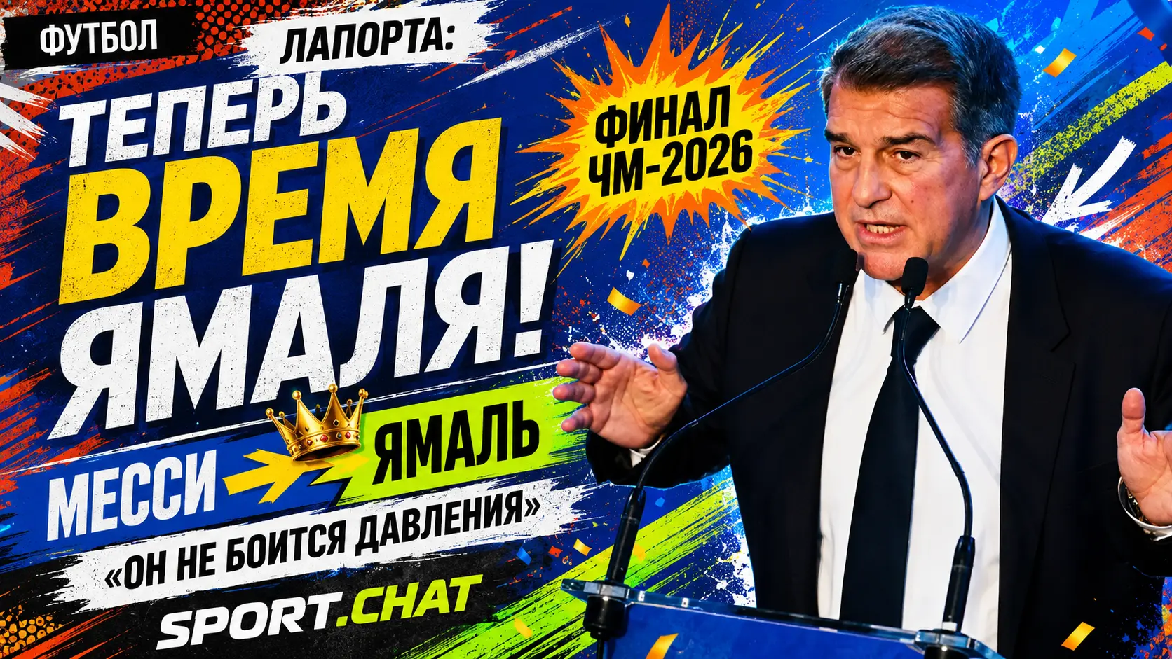 «Сейчас время Ламина»: Лапорта назвал Ямаля наследником Месси перед финалом ЧМ-2026