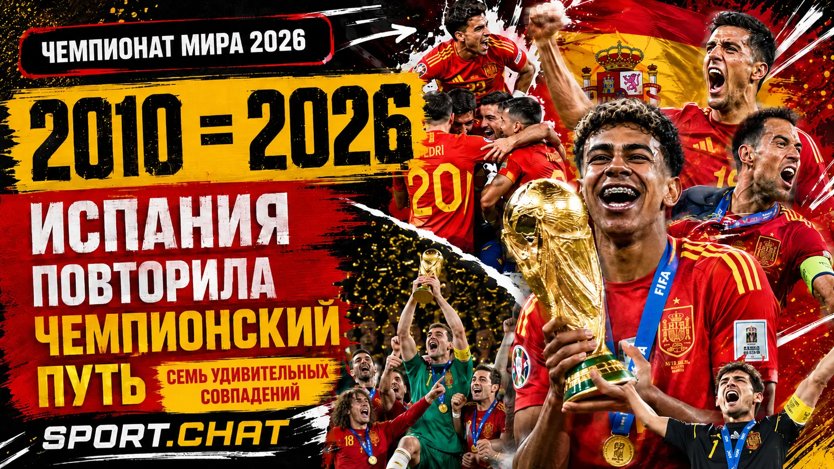 Испания повторила путь 2010 года: семь удивительных совпадений на ЧМ-2026