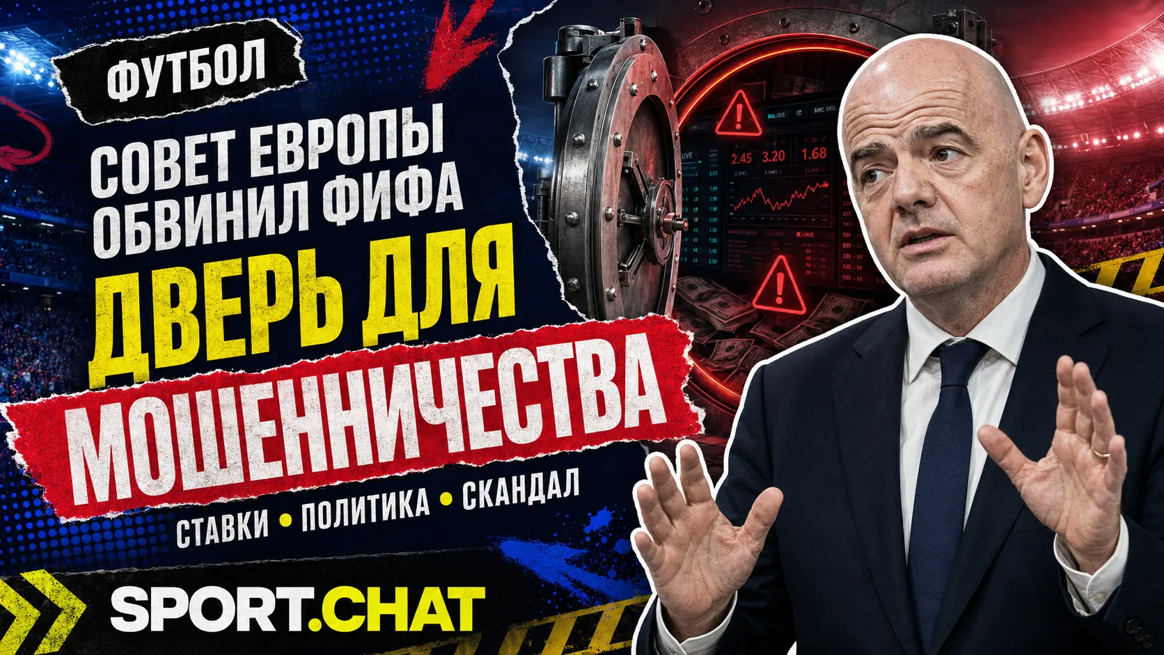 Совет Европы обвинил ФИФА в создании «открытой двери для мошенничества»