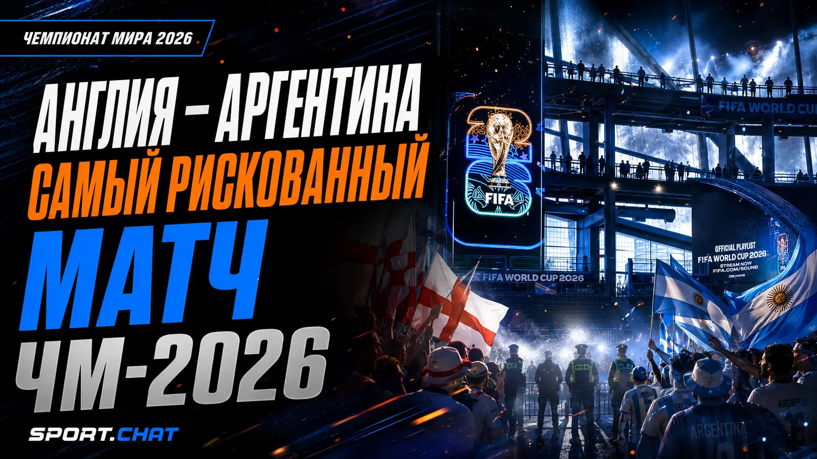 ФБР и ФИФА признали матч Англия — Аргентина самым рискованным на ЧМ-2026