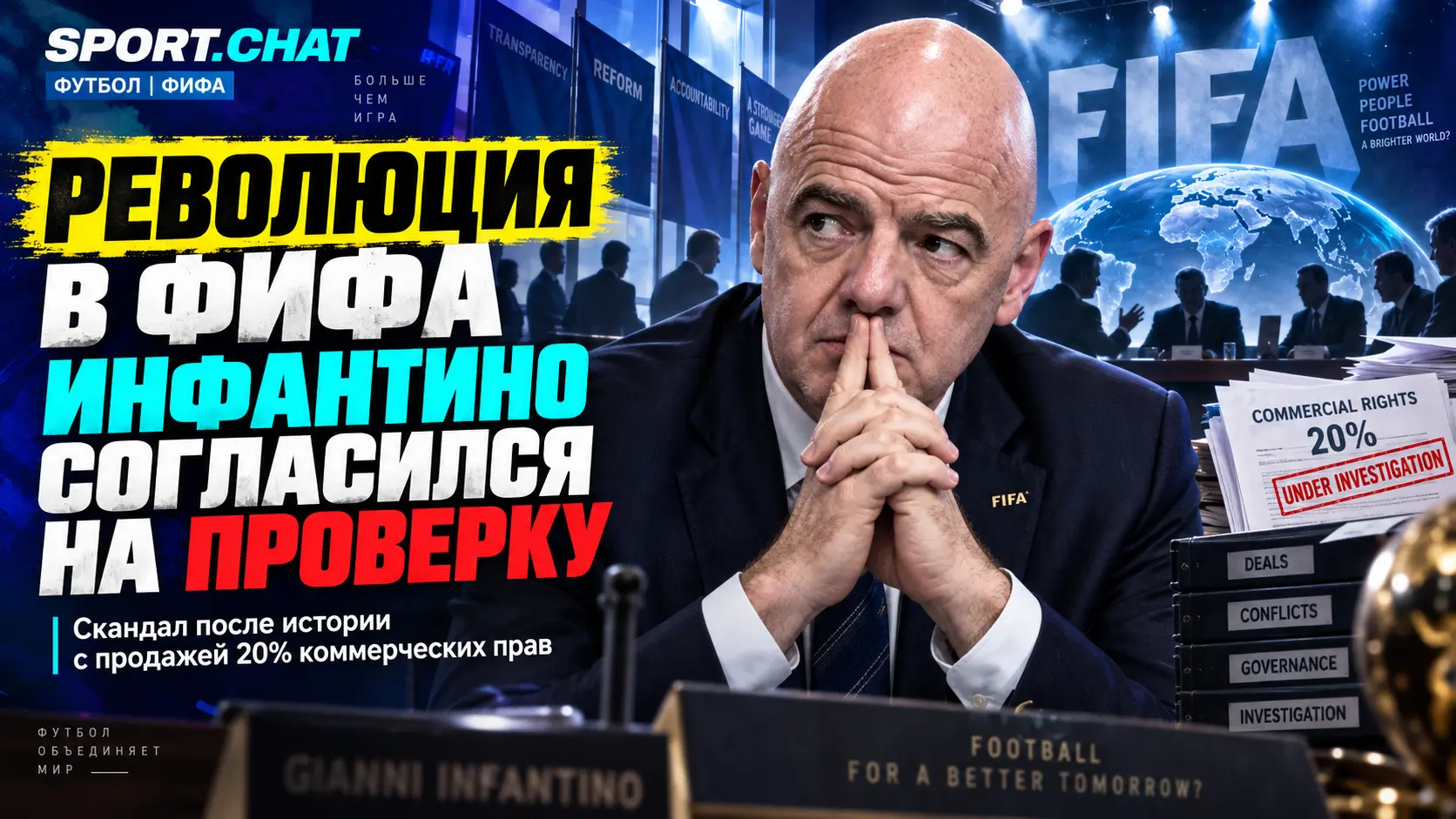 В FIFA назревает революция: Инфантино готов открыть организацию для независимой проверки после скандала с продажей прав на ЧМ