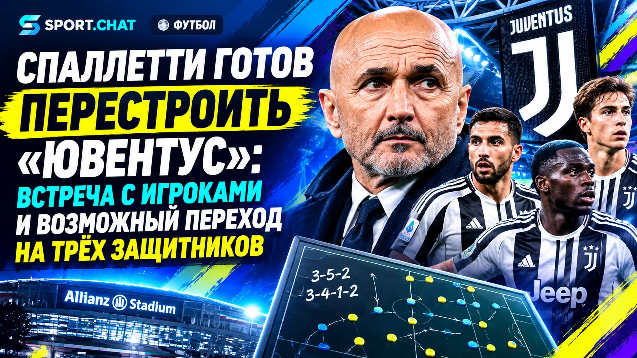 Спаллетти готов перестроить «Ювентус»: встреча с игроками и возможный переход на трёх защитников
