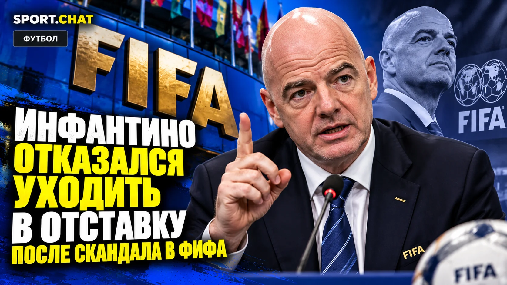 Инфантино отказался уходить в отставку с поста президента ФИФА после скандала с коммерческим проектом