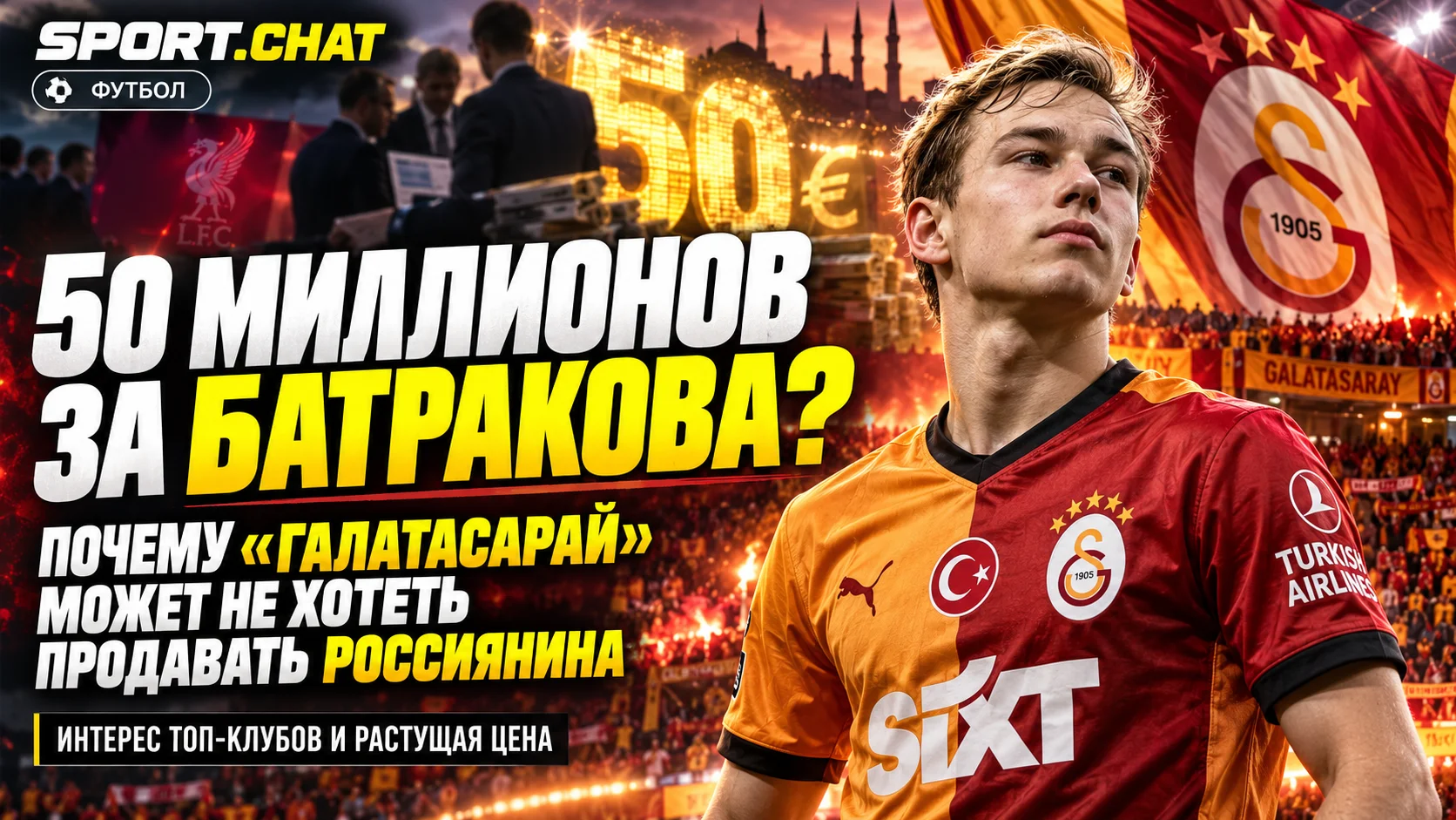 50 миллионов за Батракова: почему «Галатасарай» может не захотеть продавать россиянина