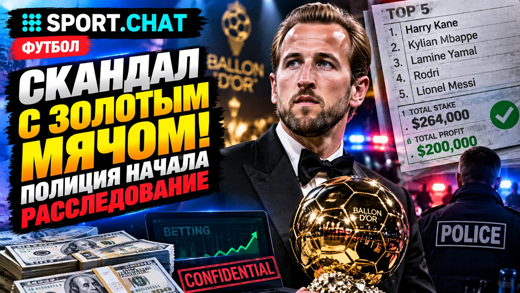 Скандал вокруг «Золотого мяча»! Неизвестные заработали $200 тысяч, заранее угадав весь топ-5 — подключилась полиция