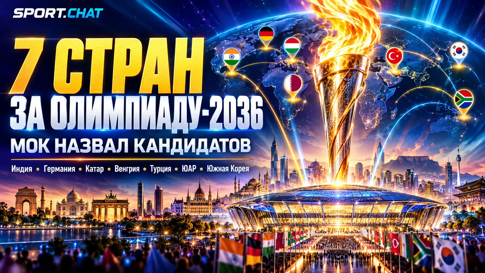 Семь стран претендуют на проведение Олимпиады-2036 — МОК назвал кандидатов