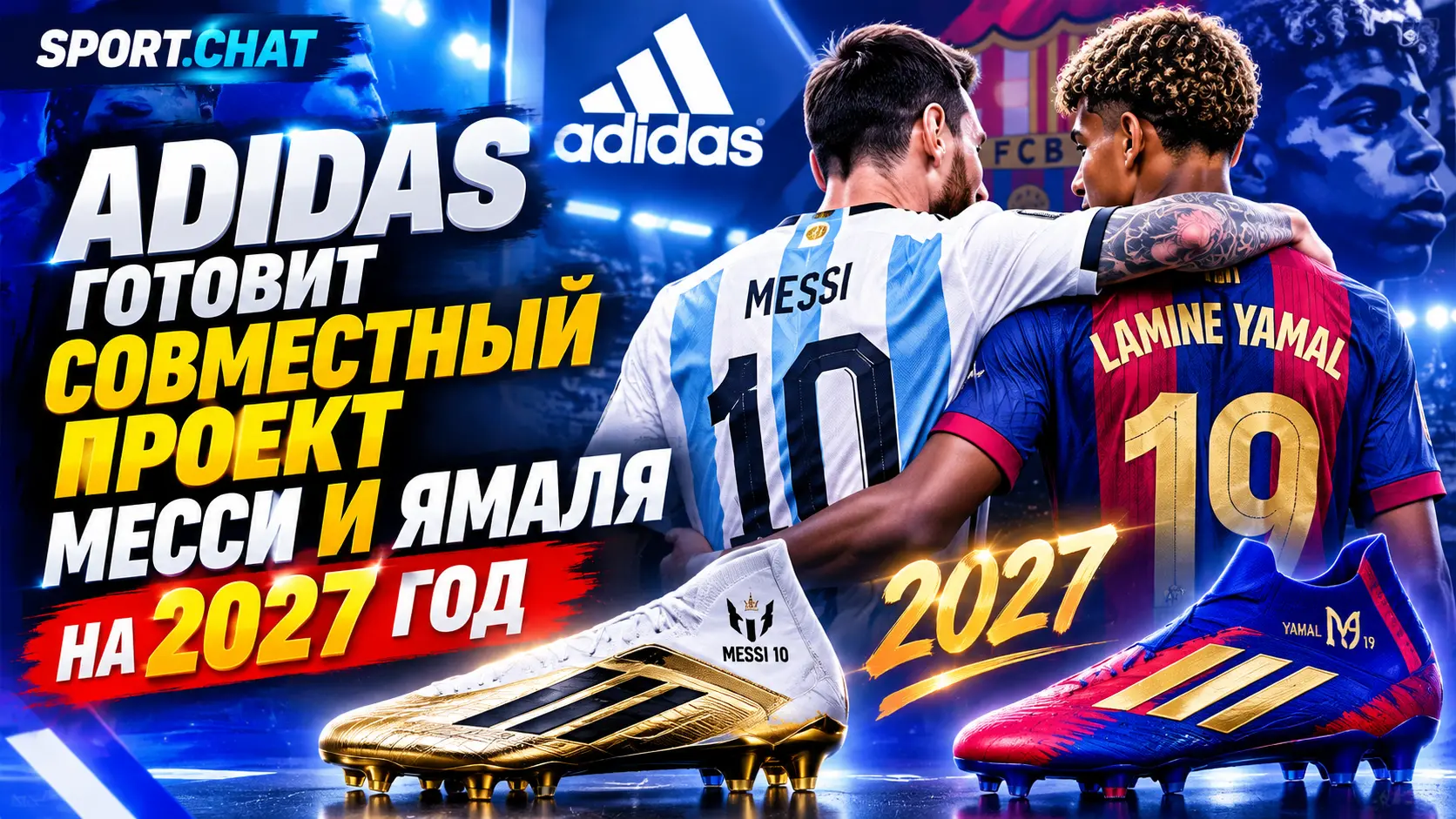 Adidas готовит совместный проект Лионеля Месси и Ламина Ямаля на 2027 год